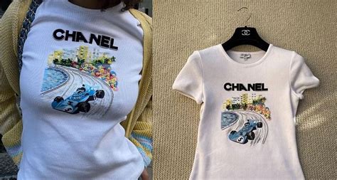 chanel grand prix t shirt|Chanel f1 shirt price.